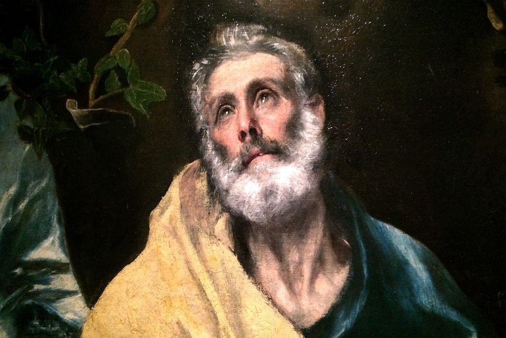 13-2 The Tears of Saint Peter Close Up from El Greco Museum Toledo Spain By El Greco National Museum of Fine Arts MNBA  Buenos Aires